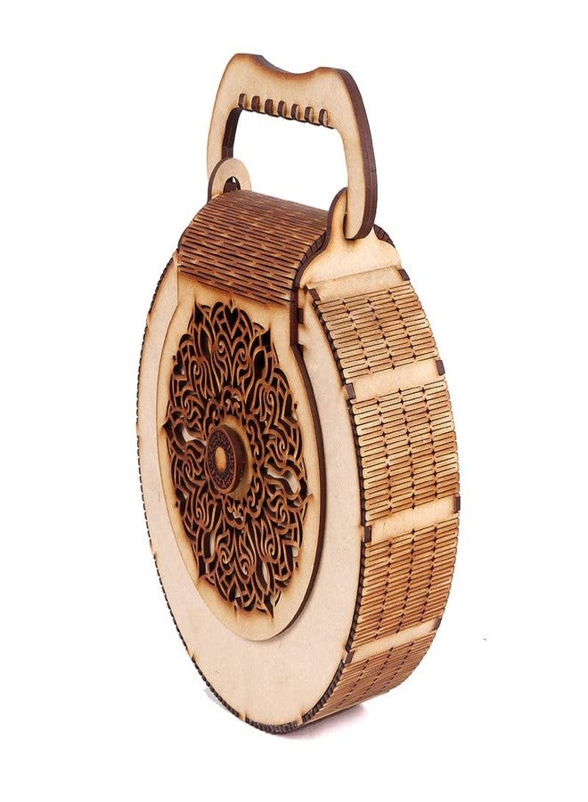 DLEIN Women's Handcrafted Wooden Light Weight Unique Purse Handbag (PURSE 376) - Image 2
